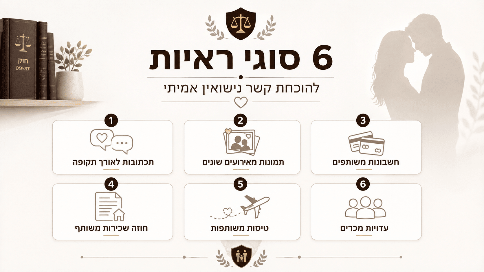 נישואין טריים וחשד לקשר פיקטיבי: מה נדרש להוכיח?